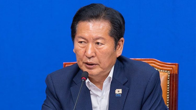 정청래 더불어민주당 대표 - 연합뉴스