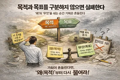 목적과 목표를 구분하지 않으면 실패한다