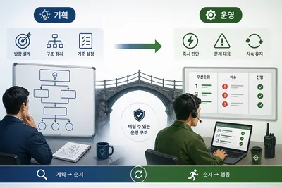 기획과 운영은 서로 다르다