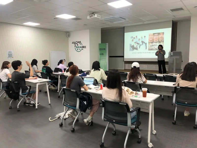 ▲ 사진 : 8월 8일 <전지적 취업 시점> 프로그램 진행 사진.